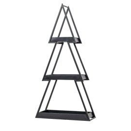 Black Iron Christmas Tree Tiered Tray 3 Tier Decorative Stand